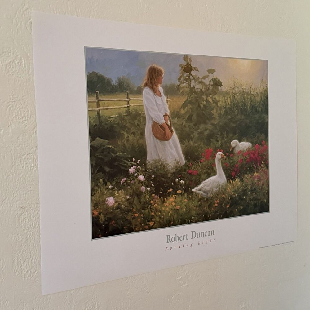 Robert Duncan Evening Light 1988 Poster Print Offset Lithograph 19.5x25” - Picture 3 of 12